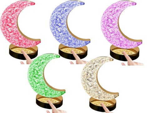 Nowoczesna Lampa Nocna Księżyc RGB - Oświetlenie Stylowe i Funkcjonalne
