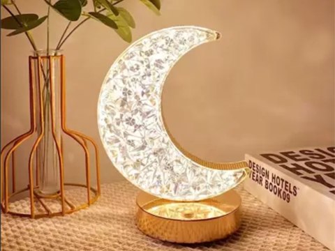 Nowoczesna Lampa Nocna Księżyc RGB - Oświetlenie Stylowe i Funkcjonalne