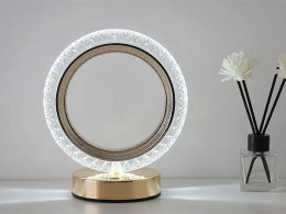 Nowoczesna lampka nocna z efektami RGB | Przytulna lampka z kryształowym wykończeniem | Nowoczesna lampka nocna z efektem RGB i 