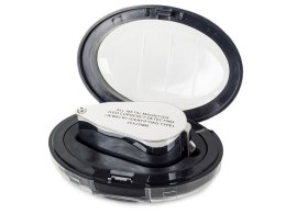 Lupa tester UV składana 2 LED aluminium 40x pudełeczko precyzja