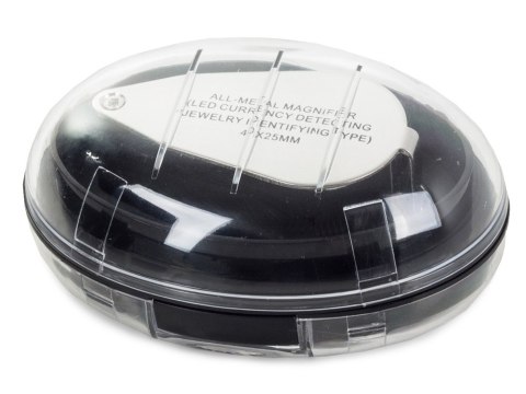 Lupa tester UV składana 2 LED aluminium 40x pudełeczko precyzja