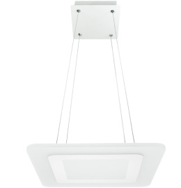 Lampa żyrandol biały LED 25W 4000lm akryl do kuchni salonu