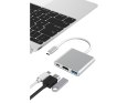 Przejściówka adapter 3w1 hub  USB -c  USB  3.0 HDmi 4K przesył danych ładowanie