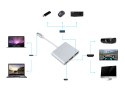 Przejściówka adapter 3w1 hub  USB -c  USB  3.0 HDmi 4K przesył danych ładowanie