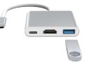 Przejściówka adapter 3w1 hub  USB -c  USB  3.0 HDmi 4K przesył danych ładowanie