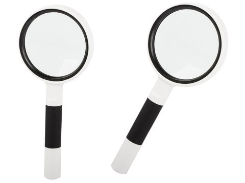 Lupa lekka biała klasyczna szkło powiększające soczewka 65mm 6x