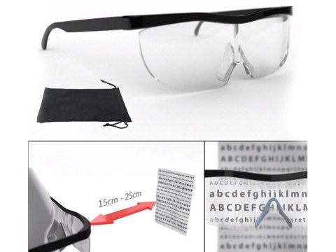 Okulary Lupa prac domowych160% okulary powiększające big vision