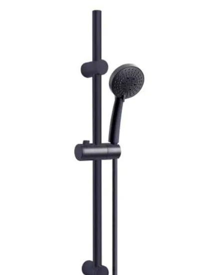 Słuchawka zestaw prysznic 3 strumieni czarna 150cm