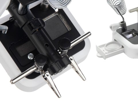 LUPA LED Trzecia ręka zestaw do lutowania uchwyty 6 LED naprawa warsztat