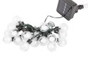 Słoneczna Girlanda ogrodowa 380cm lampki 20 LED ciepłe 3cm bańka
