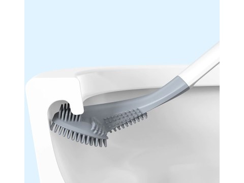 Nowoczesna silikonowa szczotka toaletowa z haczykiem