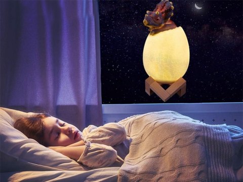 Oświetlenie w kształcie dinozaura - lamka nocna, która oczaruje każde dziecko.