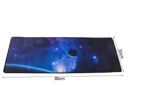 Duża podkładka pod mysz z motywem kosmosu 80x30 cm