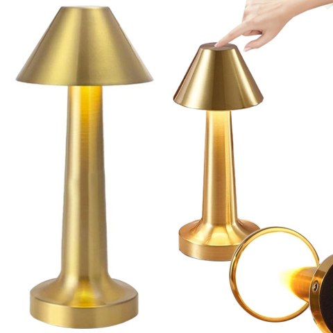 Nowoczesna lampa nocna z regulacją jasności i trzema odcieniami światła
