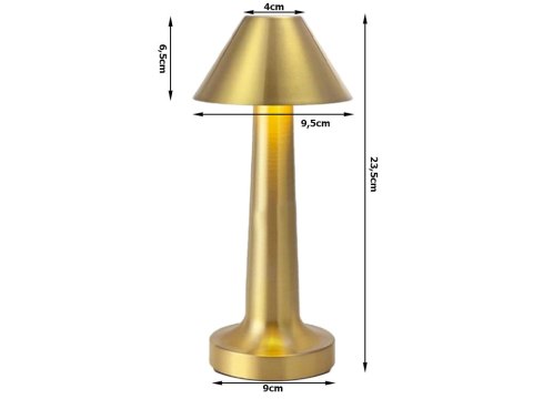 Nowoczesna lampa nocna z regulacją jasności i trzema odcieniami światła