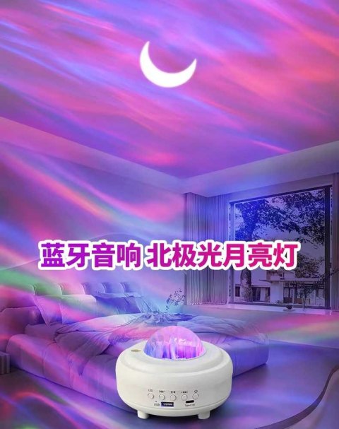 Nowoczesny projektor nocny z głośnikiem Bluetooth do pokoju dziecięcego
