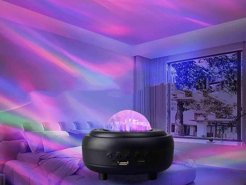 Nowoczesny projektor nocny z głośnikiem Bluetooth do pokoju dziecięcego