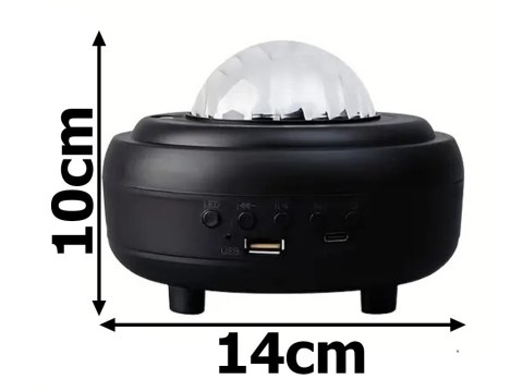 Nowoczesny projektor nocny z głośnikiem Bluetooth do pokoju dziecięcego