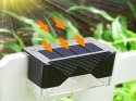 Lampki solarne 4 szt ogrodowe LED na schody taras płot czujnik zmierzchu