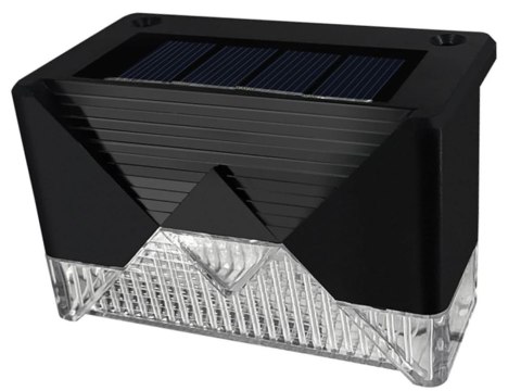 Lampki solarne 4 szt ogrodowe LED na schody taras płot czujnik zmierzchu
