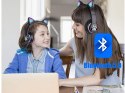 Słuchawki bezprzewodowe bluetooth radio fm mp3 kocie uszy podświetlenie LED