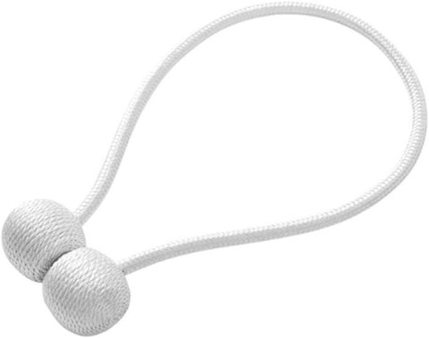 Klamry ozdobne spinki białe upięcia do zasłon firan na mocny magnes magnetyczne