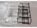 Metalowy uchwyt stojak na 4 parasolki z 4 haczykami organizer metalowy