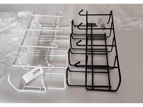 Metalowy uchwyt stojak na 4 parasolki z 4 haczykami organizer metalowy