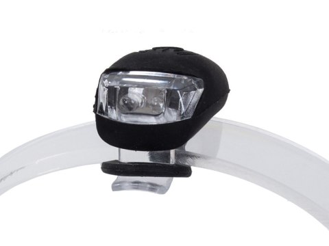 Oświetlenie rowerowe lampki 2 LED przód rower 2szt silikonowe wodoodporne