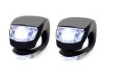 Oświetlenie rowerowe lampki 2 LED przód rower 2szt silikonowe wodoodporne