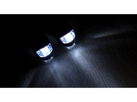 Oświetlenie rowerowe lampki 2 LED przód rower 2szt silikonowe wodoodporne