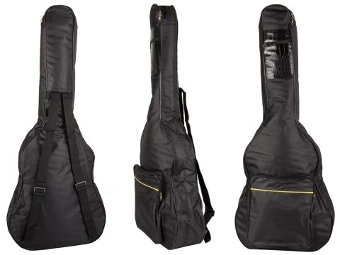  Pokrowiec akustyczny z regulowanymi szelkami i kieszeniami na gitarę