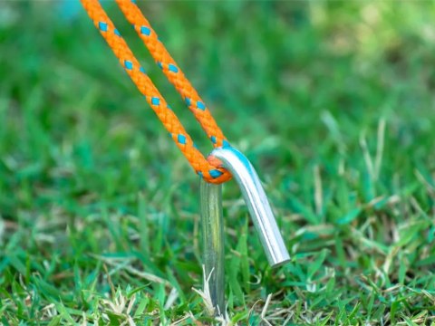 Nowoczesne szpilki do namiotów - stalowe 22cm, zestaw 10 sztuk