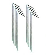 Nowoczesne szpilki do namiotów - stalowe 22cm, zestaw 10 sztuk