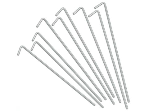 Nowoczesne szpilki do namiotów - stalowe 22cm, zestaw 10 sztuk