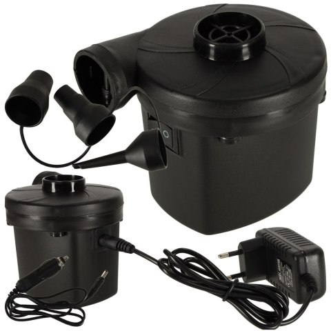 Pompka elektryczna do materaca 12V/240V końcówki wysoka  