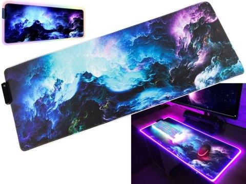 Nowoczesna podkładka pod mysz LED RGB dla graczy