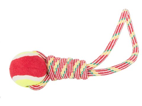 Zabawka do szarpania dla psa - Mocny sznur z piłką tenisową