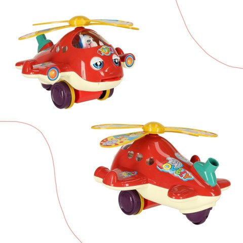 Pchacz helikopter z dźwiękiem - idealny towarzysz pierwszych kroków Twojego dziecka