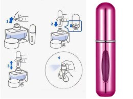 Atomizer podróżny z rozpylaczem do perfum flakon 5ml dozownik na perfumy