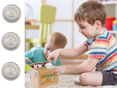 Skarbonka interaktywna - Kotek edukacyjny dla dzieci!