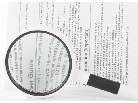 Lupa klasyczna szkło powiększające soczewka 80 10x wysoka