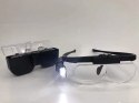 Okulary powiększające podświetlenie LED lupa 4,5x wysoka