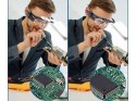 Okulary powiększające podświetlenie LED lupa 4,5x wysoka