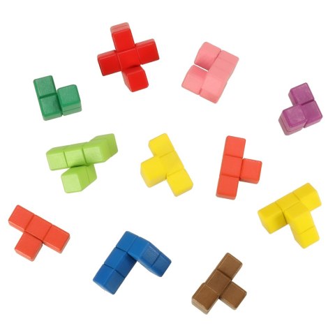 Nowoczesna edukacyjna układanka z klocków drewnianych dla dzieci
