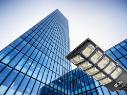 Lampa solarna LED czujnik ruchu zmierzchu pilot latarnia nocna uliczna