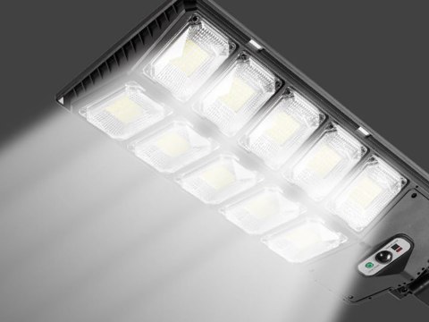 Lampa solarna LED czujnik ruchu zmierzchu pilot latarnia nocna uliczna