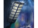 Lampa solarna LED czujnik ruchu zmierzchu pilot latarnia nocna uliczna