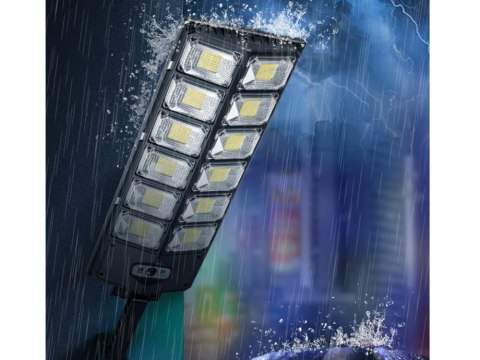 Lampa solarna LED czujnik ruchu zmierzchu pilot latarnia nocna uliczna