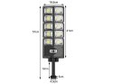 Lampa solarna LED czujnik ruchu zmierzchu pilot latarnia nocna uliczna